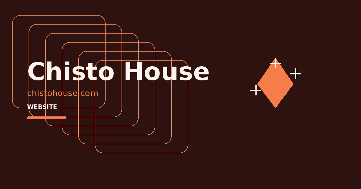 Chisto House — логотип проєкту в кейсі WEB MANNA