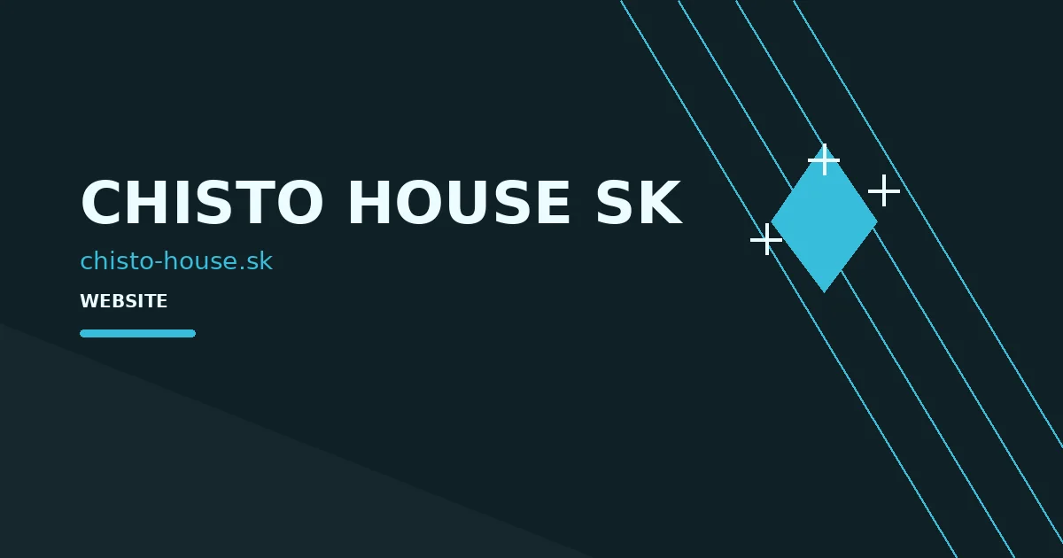 CHISTO HOUSE SK — логотип проєкту в кейсі WEB MANNA