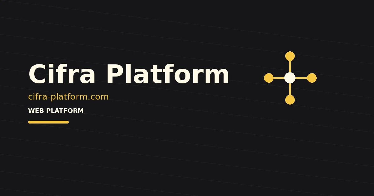 Cifra Platform — логотип проєкту в кейсі WEB MANNA