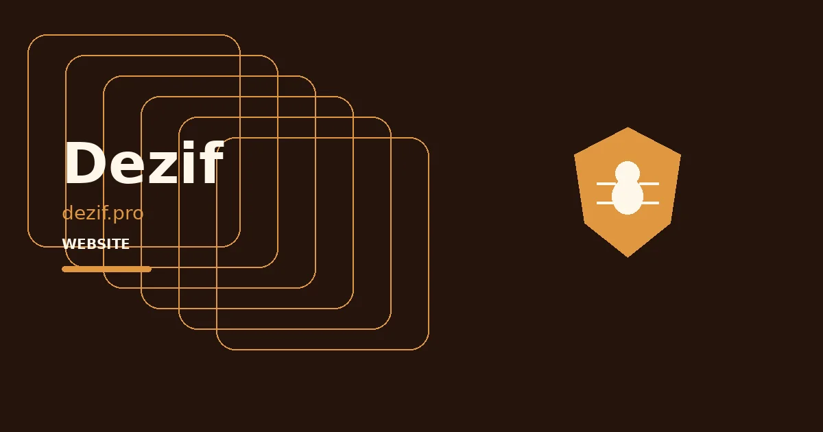 Dezif — логотип проєкту в кейсі WEB MANNA