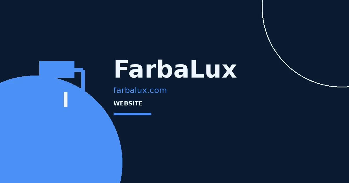FarbaLux — логотип проєкту в кейсі WEB MANNA