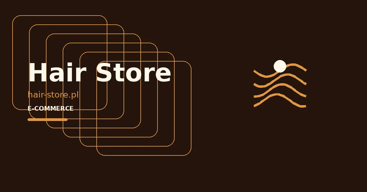 Hair Store — логотип проєкту в кейсі WEB MANNA