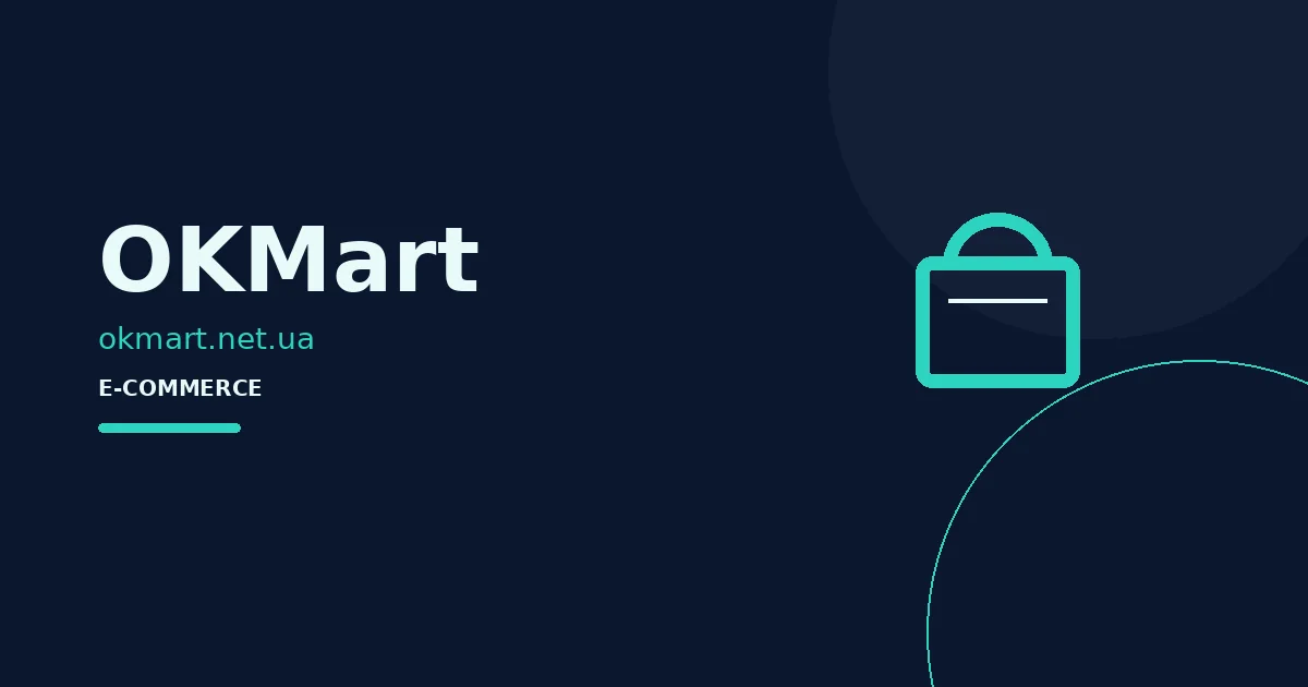OKMart — логотип проєкту в кейсі WEB MANNA