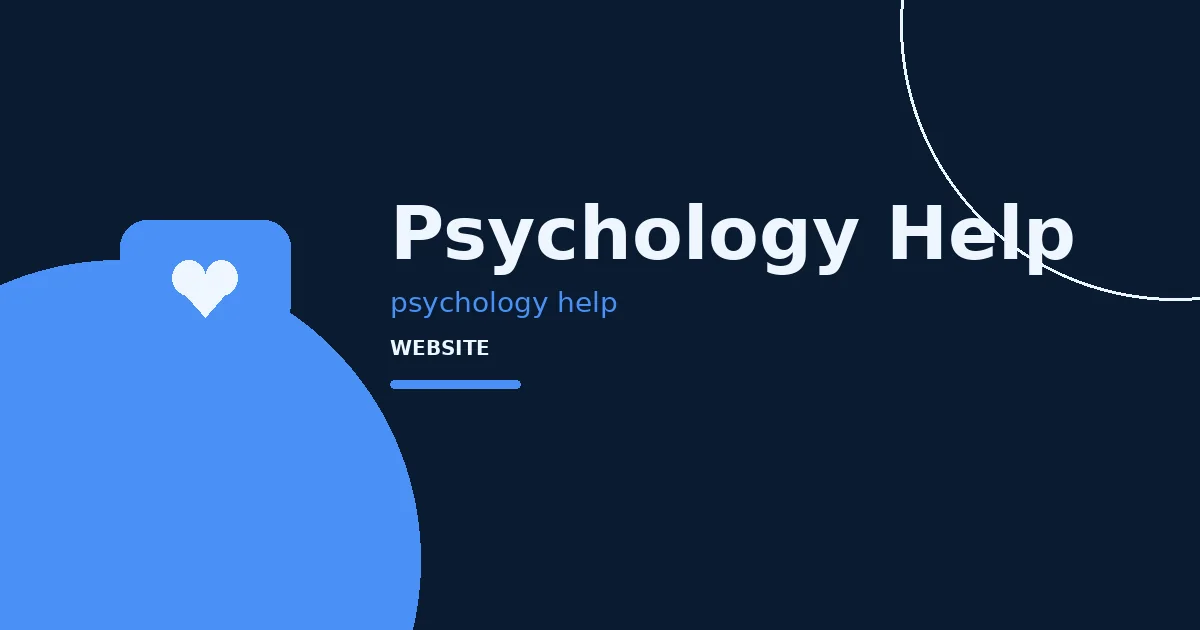 Psychology Help — логотип проєкту в кейсі WEB MANNA