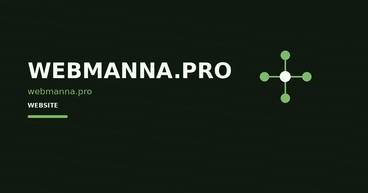 WebManna Studio.PRO — логотип проєкту в кейсі WEB MANNA