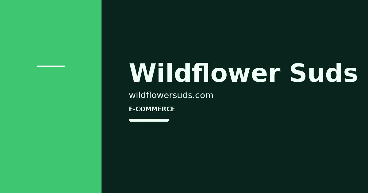 Wildflower Suds — логотип проєкту в кейсі WEB MANNA