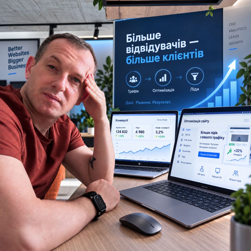 Аналіз конверсій сайту та шляху від відвідування до заявки