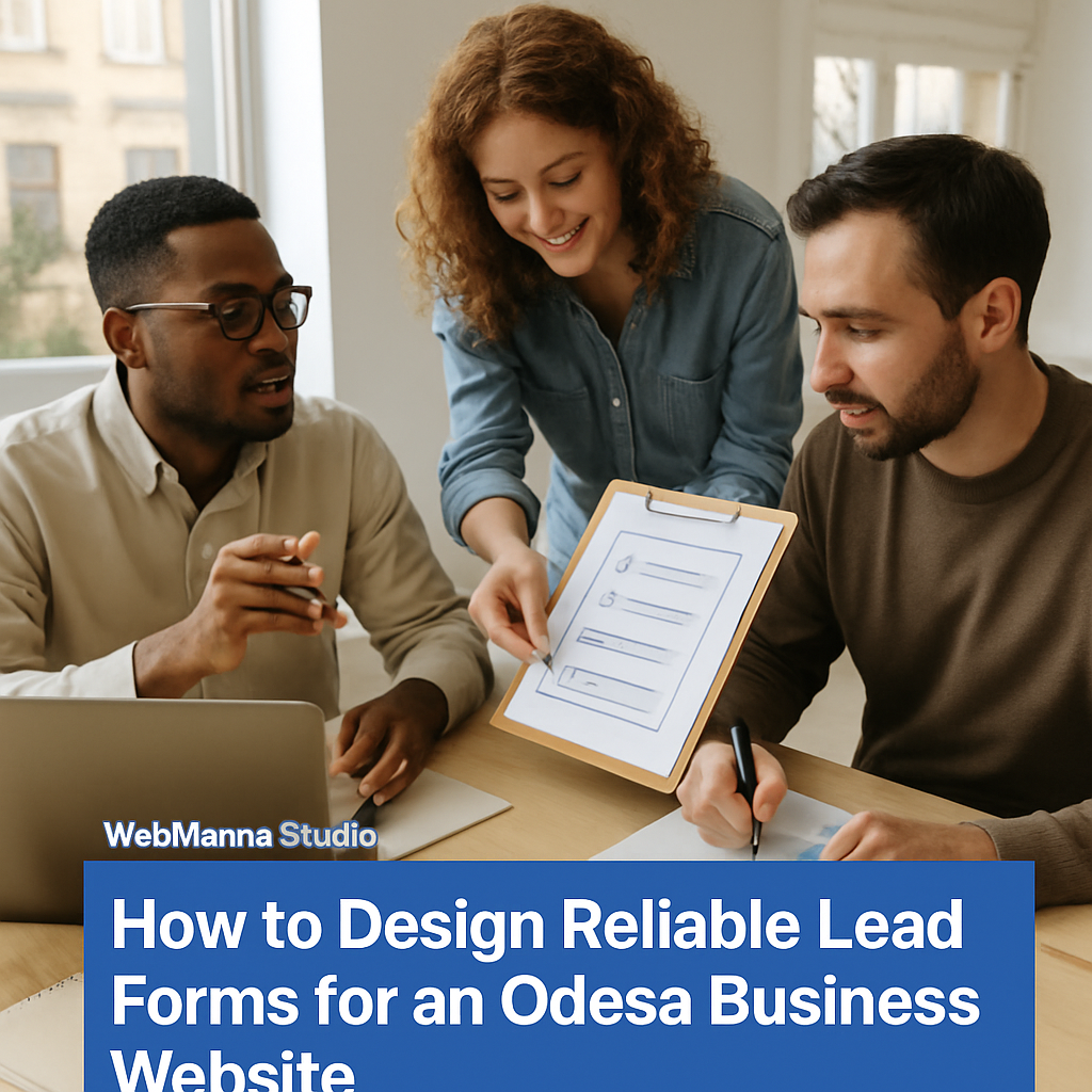 Illustrated banner: How to Design Reliable Lead Forms for an Odesa Business Website
